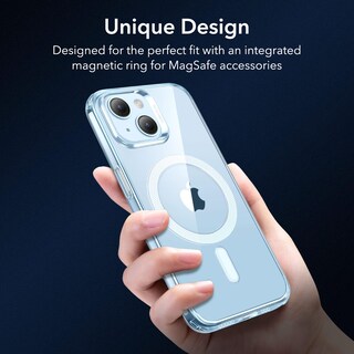 Foto 4 | Funda De Silicona Transparente Esr Para Iphone 14/13 Con Magsafe Blue - Venta Internacional.