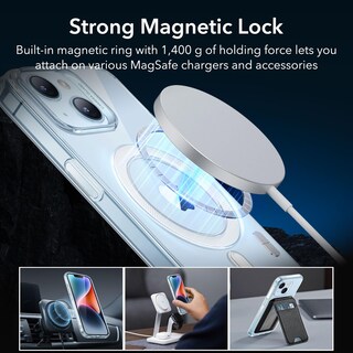 Foto 5 | Funda De Silicona Transparente Esr Para Iphone 14/13 Con Magsafe Blue - Venta Internacional.