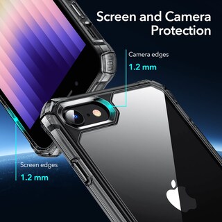 Foto 4 | Funda De Teléfono Esr Air Armor Clear Black Para Iphone Se (2022) - Venta Internacional.