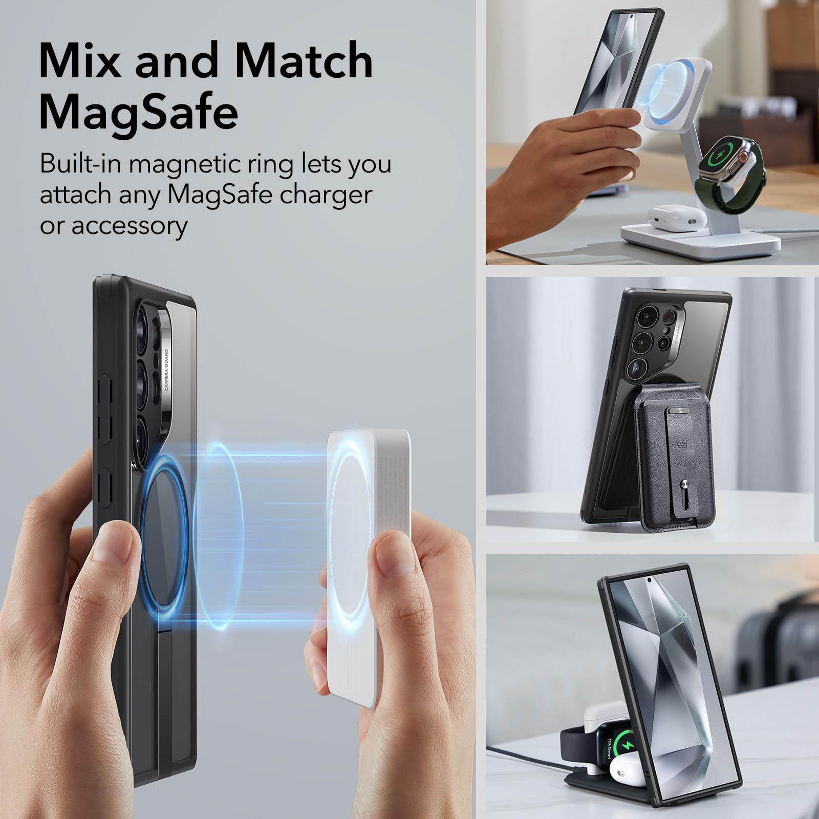 Foto 5 | Funda Esr Magsafe Con Soporte Para Samsung Galaxy S24 Ultra - Venta Internacional.