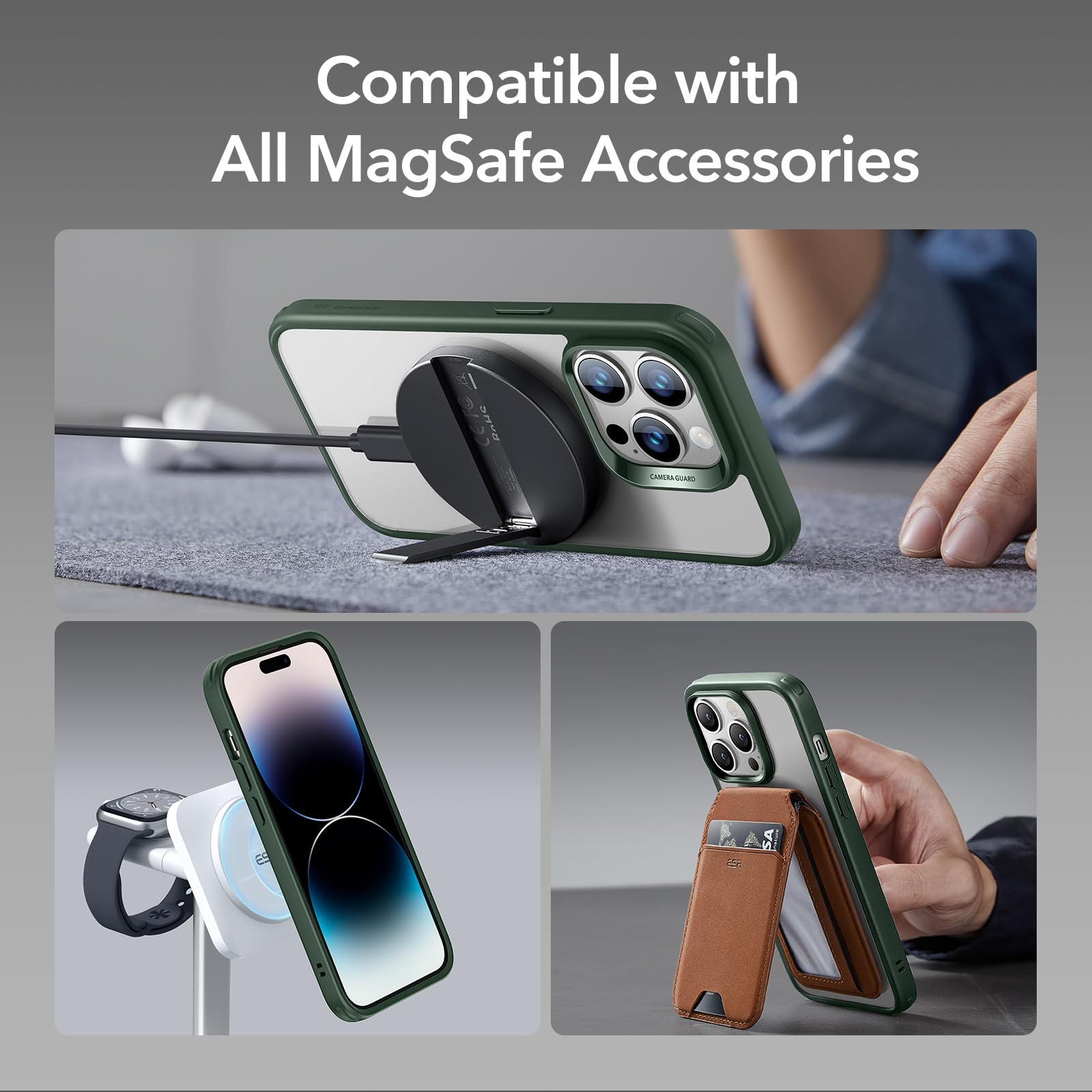 Foto 7 | Funda De Teléfono Esr Para Iphone 14 Pro Con Magsafe, Transparente A Prueba De Golpes - Venta Internacional.