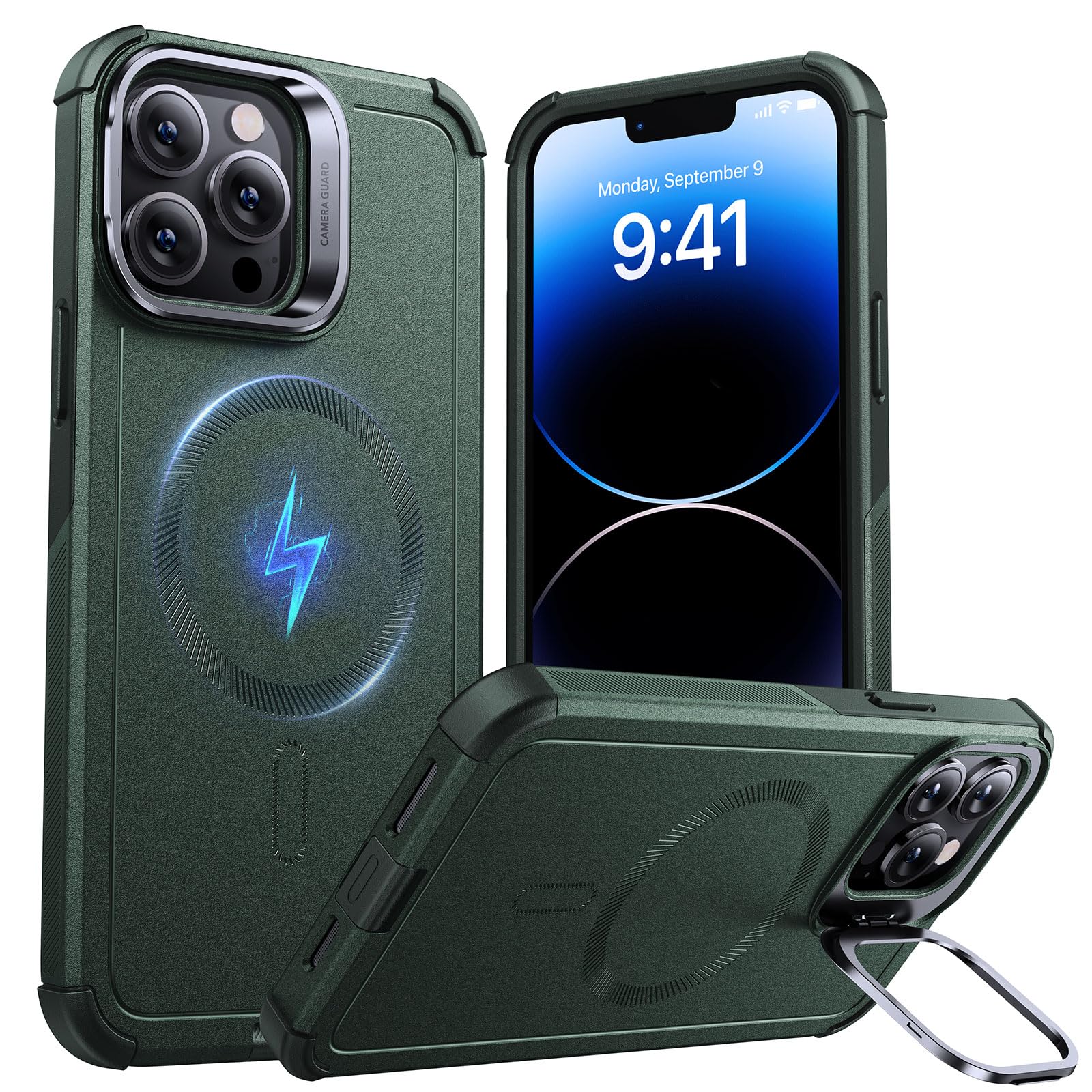 Foto 1 | Funda Esr Para Iphone 13 Pro Con Soporte De Uso Militar, Color Gris - Venta Internacional.