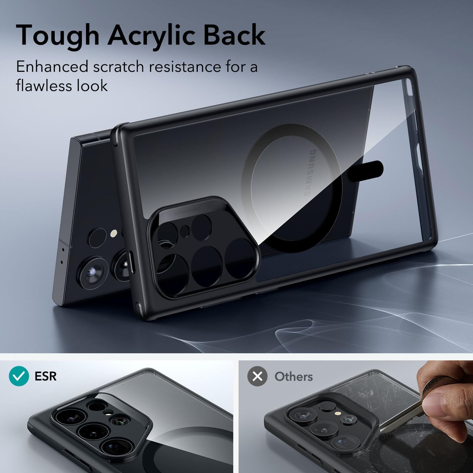 Foto 8 pulgar | Funda Esr Para Samsung Galaxy S24 Ultra Con Magsafe Clear Black - Venta Internacional.