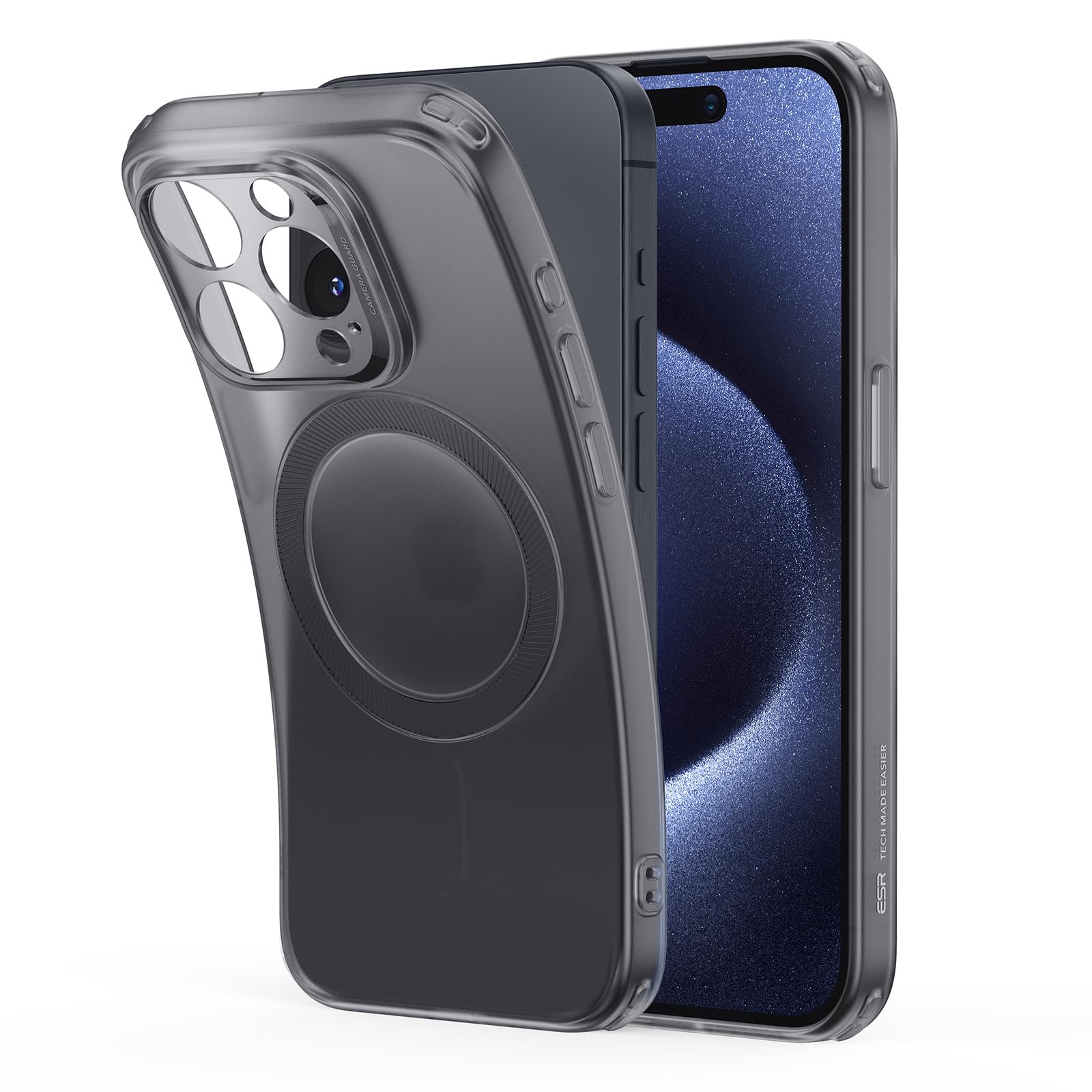 Foto 2 pulgar | Funda De Teléfono Esr Para Iphone 15 Pro Max Con Magsafe Frosted Black - Venta Internacional.