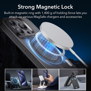Foto 5 | Funda De Teléfono Esr Para Iphone 15 Pro Max Con Magsafe Frosted Black - Venta Internacional.