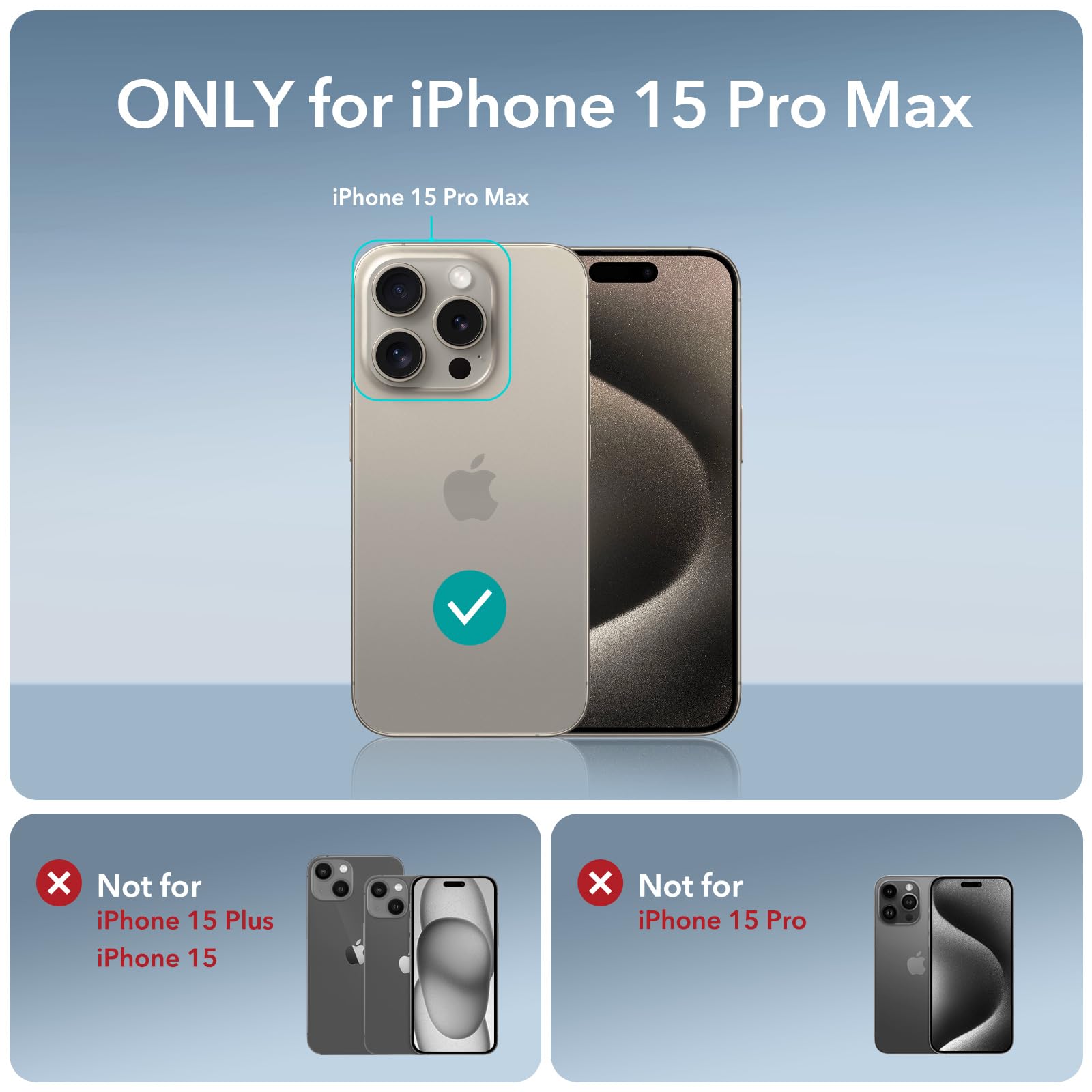 Foto 3 pulgar | Funda De Teléfono Esr Air Armor Series Para Iphone 15 Pro Max - Venta Internacional.