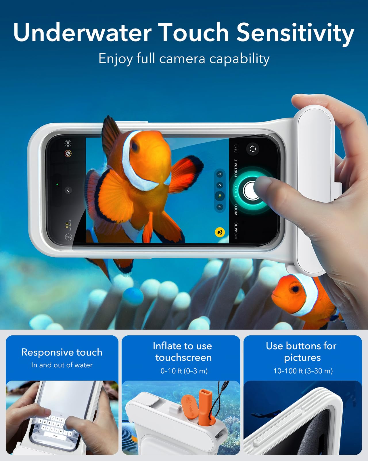 Foto 6 pulgar | Funda Impermeable Esr Para Iphone 13/14/15 Pro, Paquete De 2 - Venta Internacional.