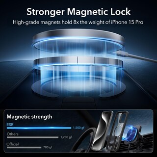 Foto 3 | Funda De Teléfono Esr Para Iphone 15 Pro Con Magsafe, Soporte Transparente - Venta Internacional.