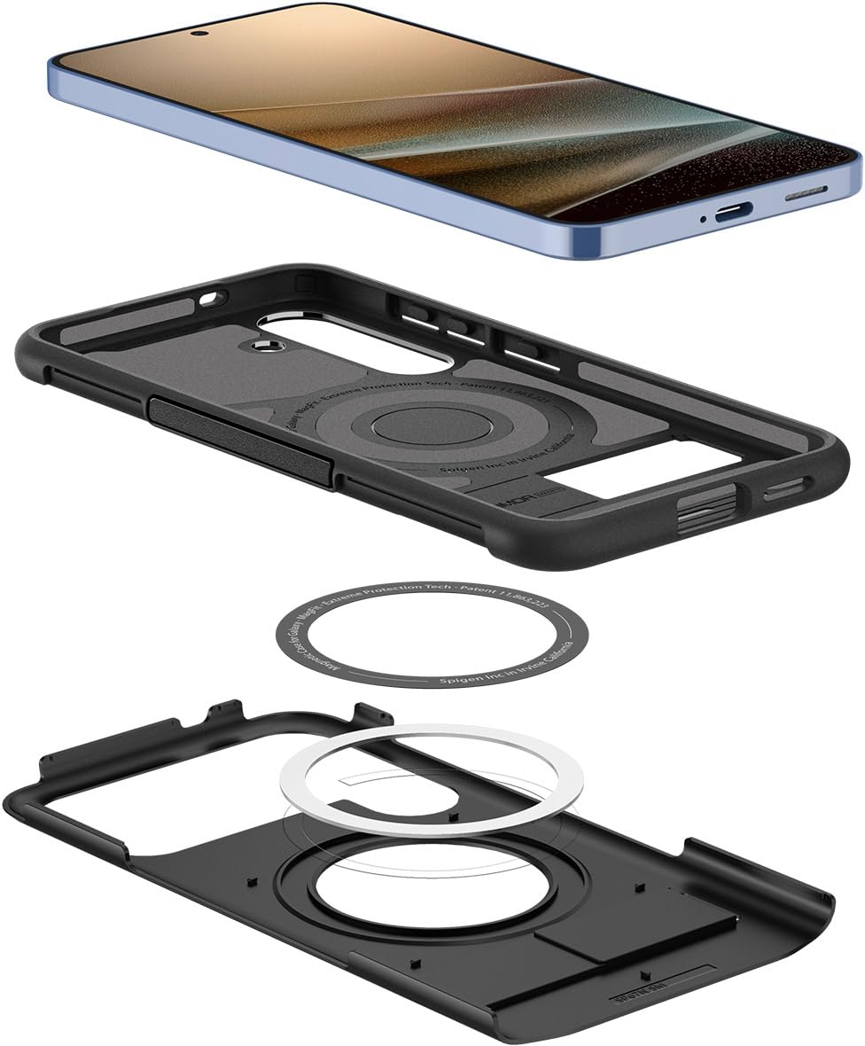 Foto 6 pulgar | Funda De Teléfono Spigen Slim Armor Magfit Para Galaxy S25 Plus Negra - Venta Internacional.