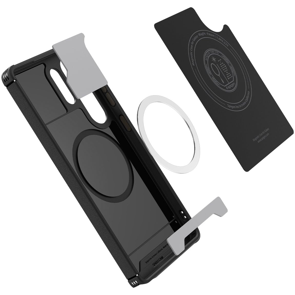 Foto 4 pulgar | Funda Spigen Core Armor Magfit Para Galaxy S25 Ultra, Color Negro - Venta Internacional.