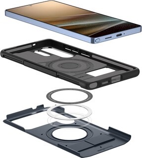 Foto 6 | Funda Spigen Slim Armor Magfit Para Galaxy S25 Ultra Metal Slate - Venta Internacional.