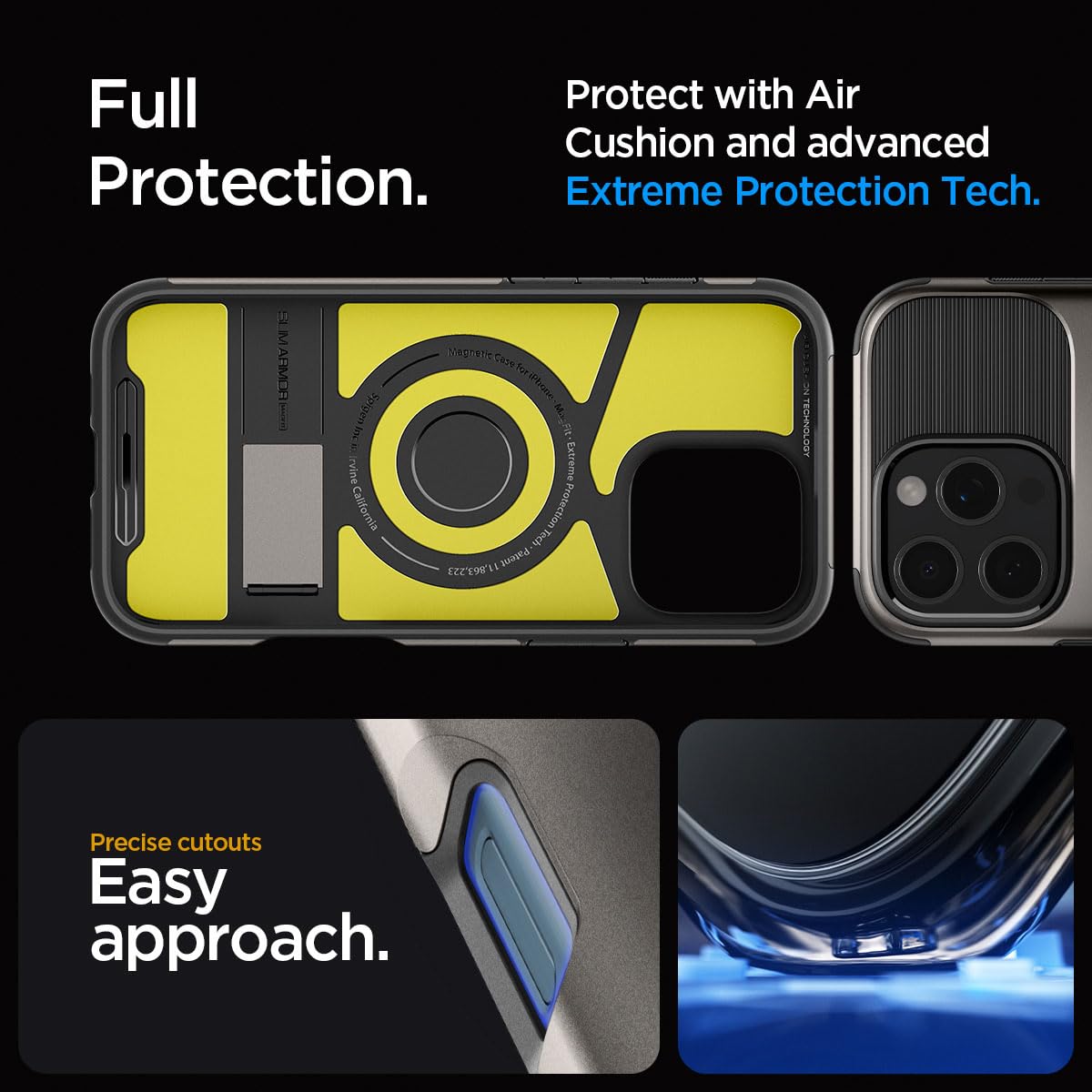 Foto 5 pulgar | Funda Para Iphone Spigen Slim Armor Magfit, De Grado Militar, Color Bronce - Venta Internacional.