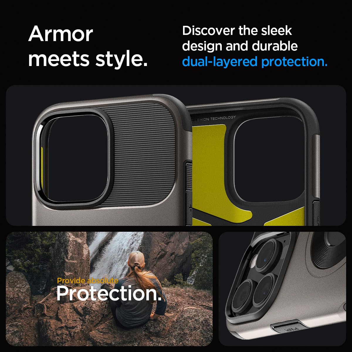 Foto 8 pulgar | Funda Para Iphone Spigen Slim Armor Magfit, De Grado Militar, Color Bronce - Venta Internacional.
