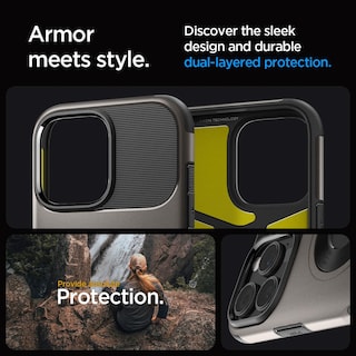 Foto 7 | Funda Para Iphone Spigen Slim Armor Magfit, De Grado Militar, Color Bronce - Venta Internacional.