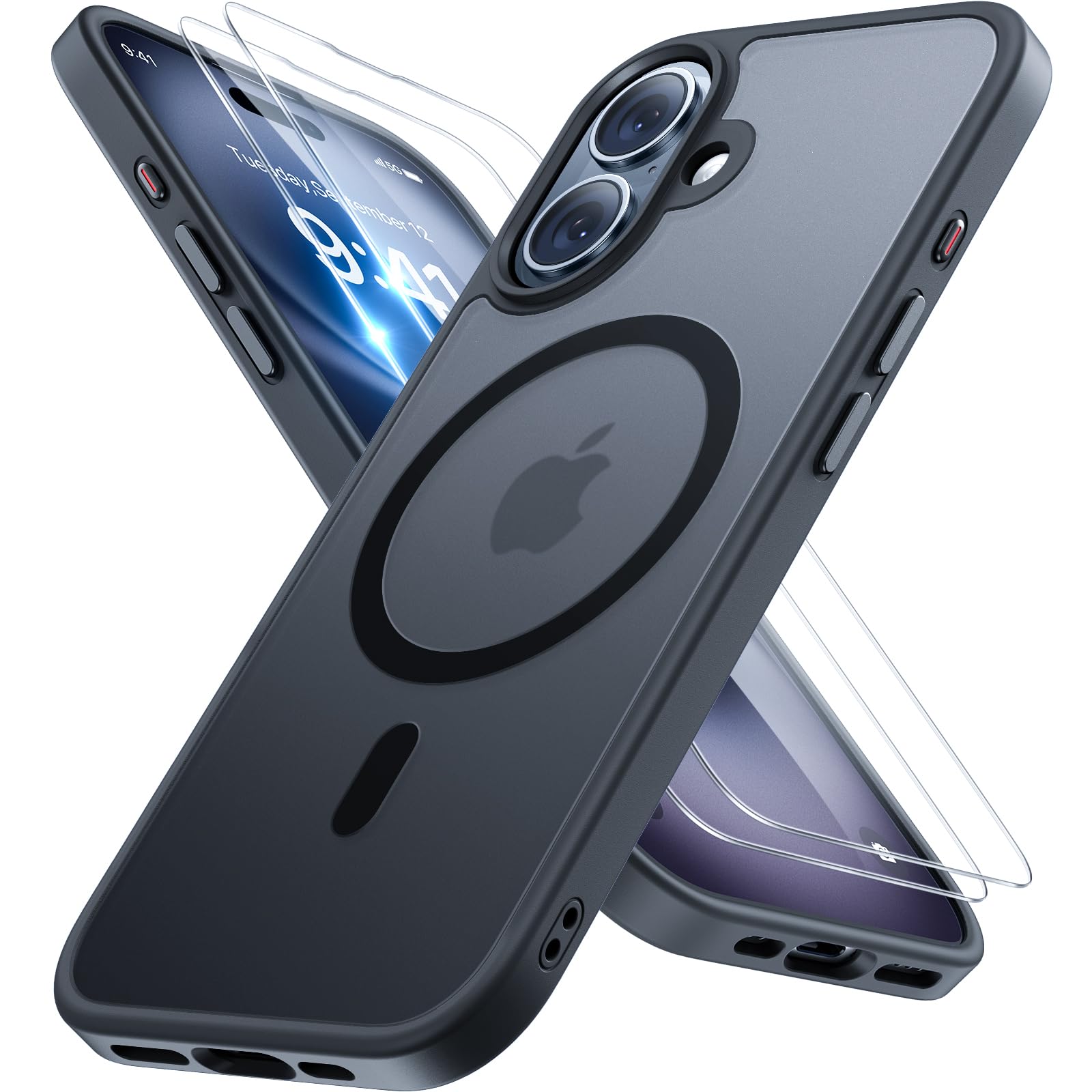 Foto 1 | Funda Magnética Miracase Para Iphone 16 Con 2 Protectores De Pantalla - Venta Internacional.