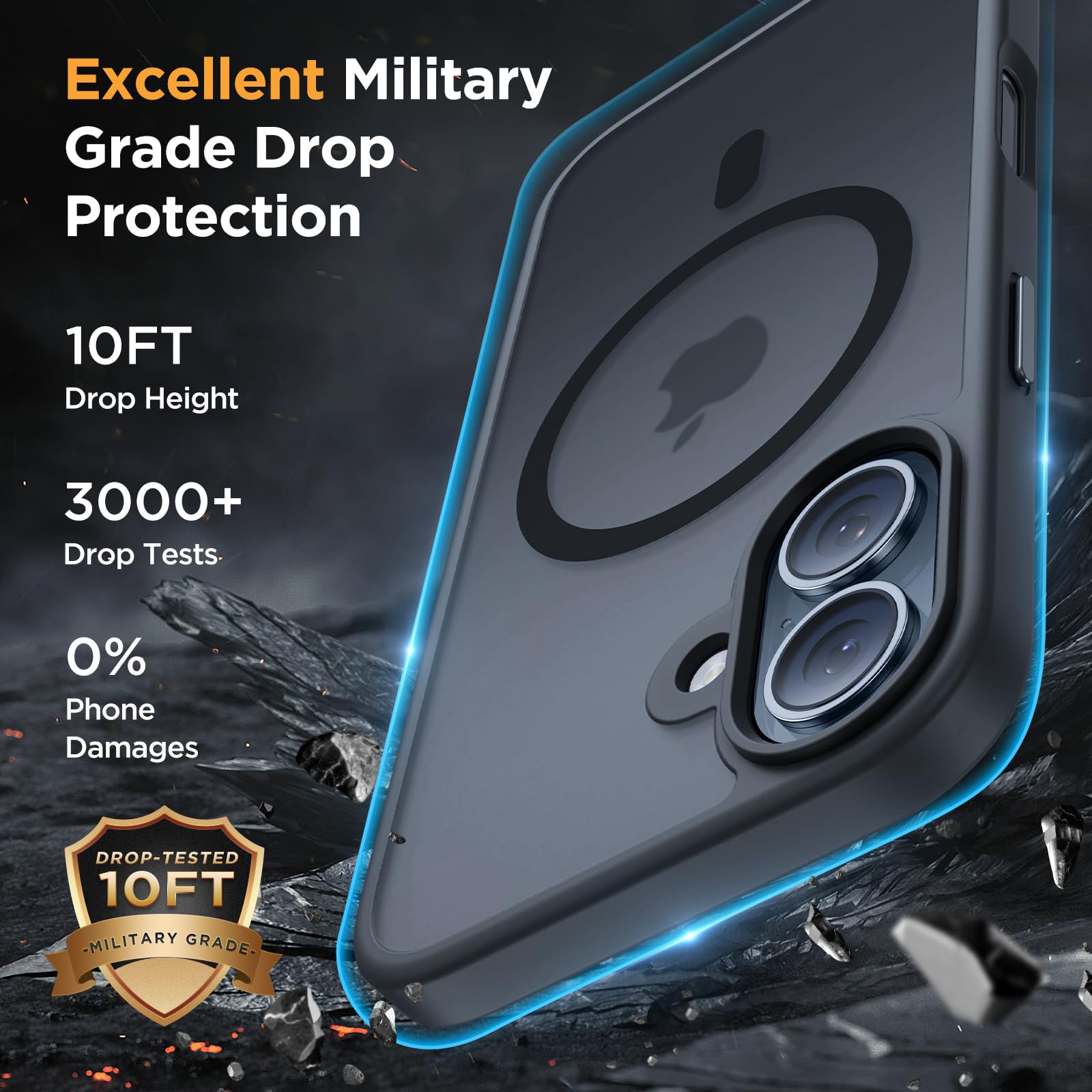 Foto 6 | Funda Magnética Miracase Para Iphone 16 Con 2 Protectores De Pantalla - Venta Internacional.