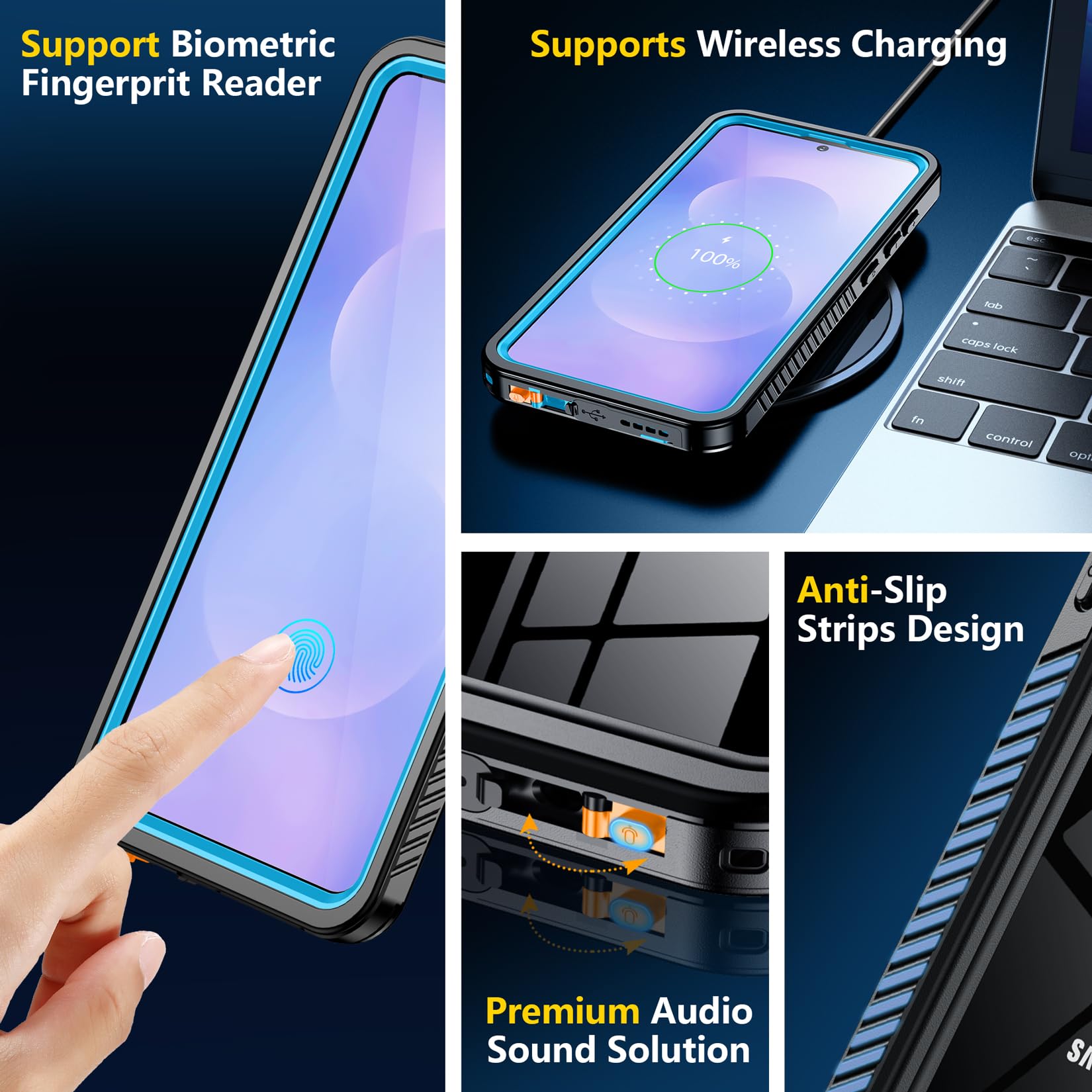 Foto 6 pulgar | Funda De Teléfono Spidercase Para Samsung Galaxy S25 Edge A Prueba De Agua - Venta Internacional.
