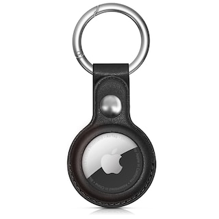 Foto 1 | Funda Protectora De Piel Woyinger Con Soporte Para Llavero Airtag, Color Negro - Venta Internacional.