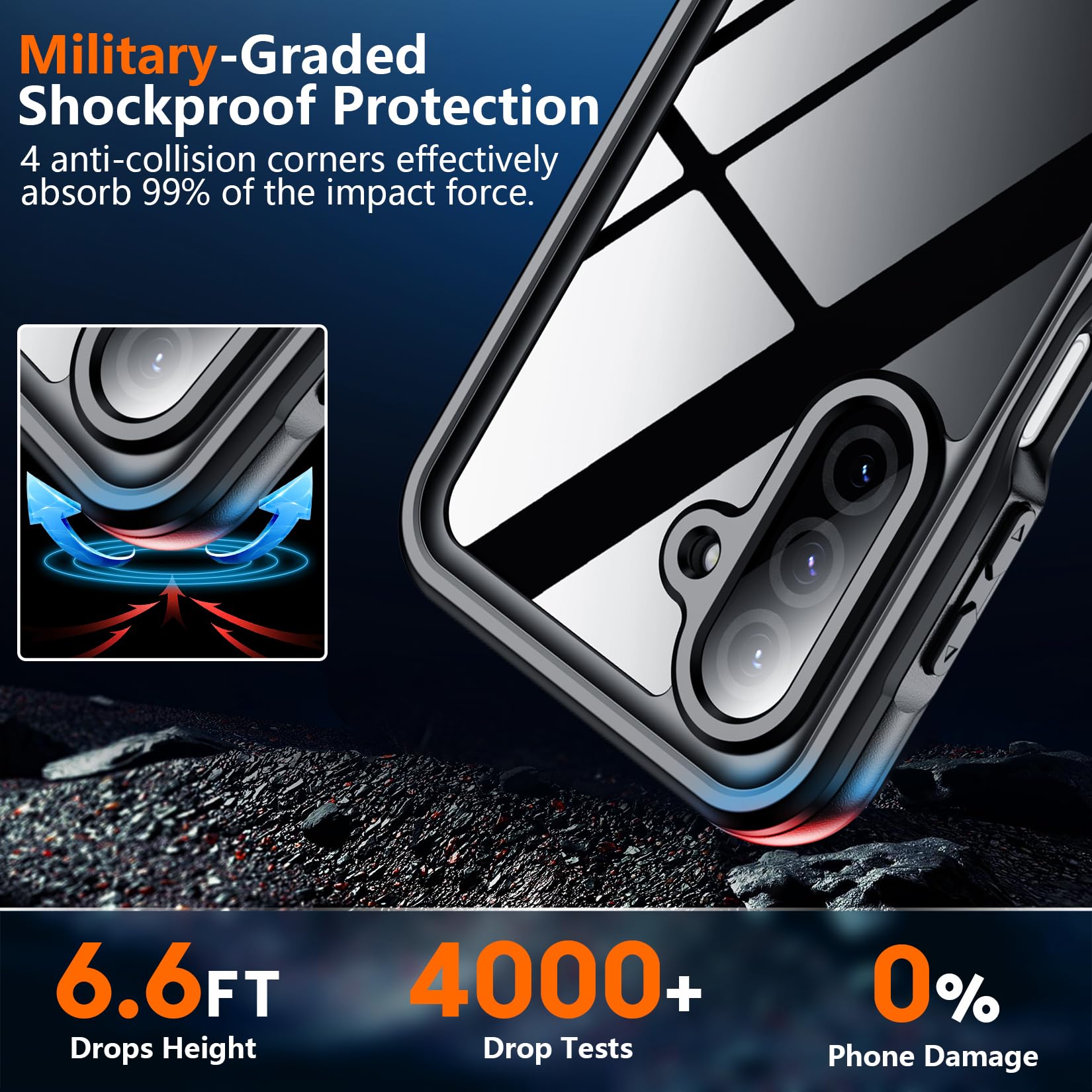 Foto 3 | Funda De Teléfono Spidercase Para Samsung Galaxy A26 5g A Prueba De Agua - Venta Internacional.