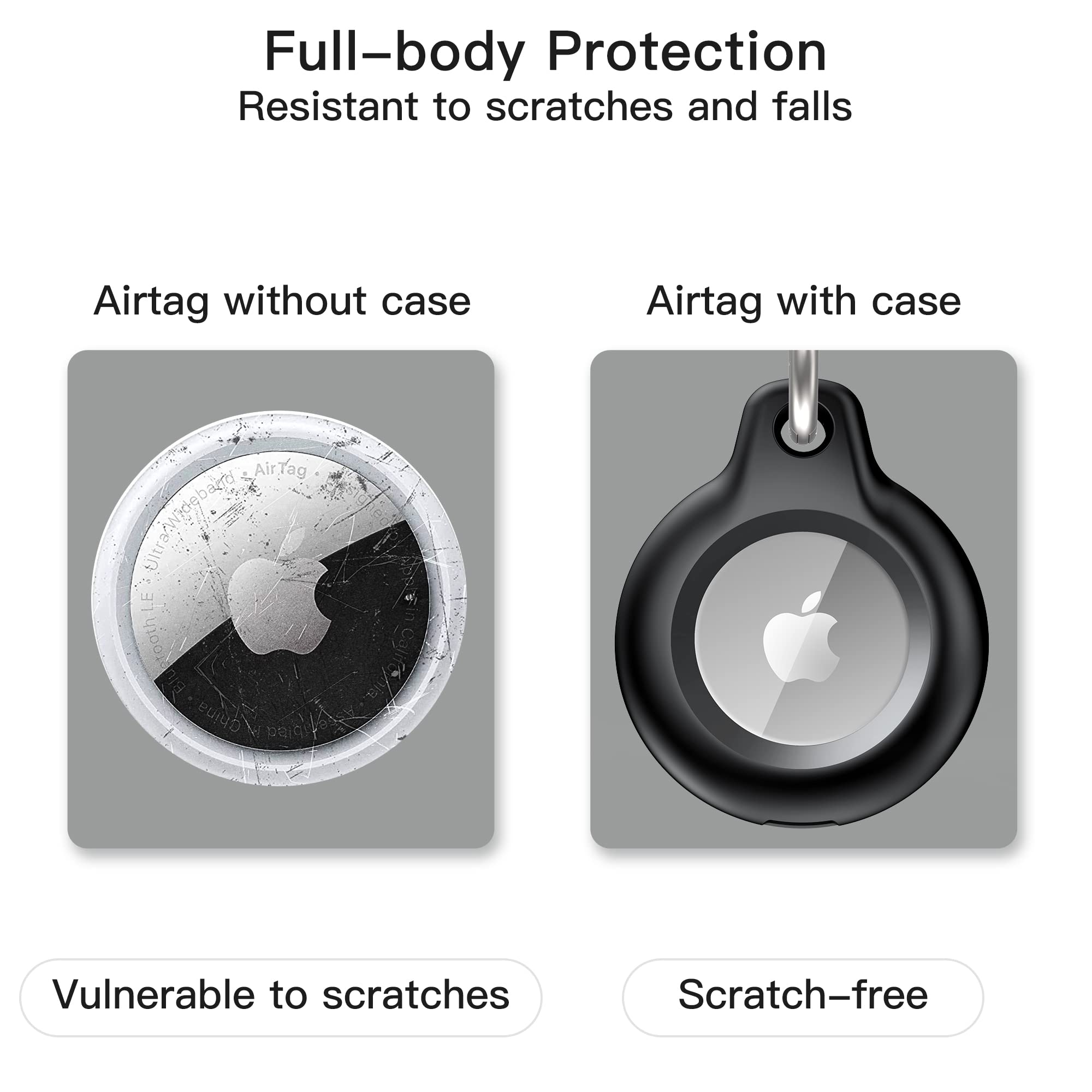 Foto 4 | Soporte Para Airtag Lanteso, 4 Unidades, Impermeable Y A Prueba De Golpes Para Apple - Venta Internacional.