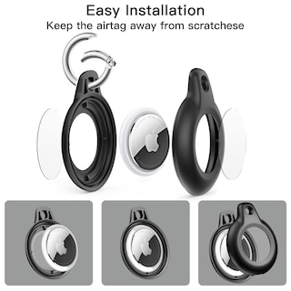 Foto 5 | Soporte Para Airtag Lanteso, 4 Unidades, Impermeable Y A Prueba De Golpes Para Apple - Venta Internacional.