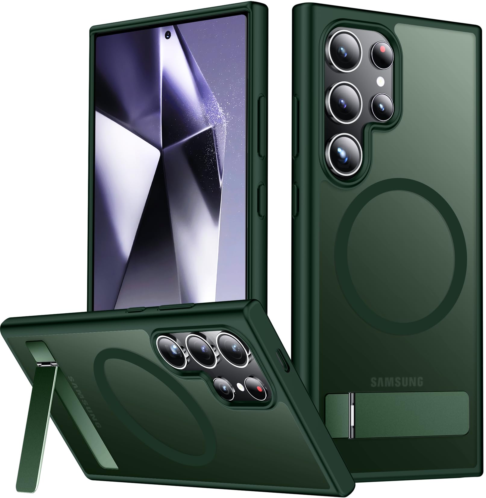 Foto 2 pulgar | Funda Magnética Spidercase Con Soporte Para Samsung Galaxy S24 Ult - Venta Internacional.