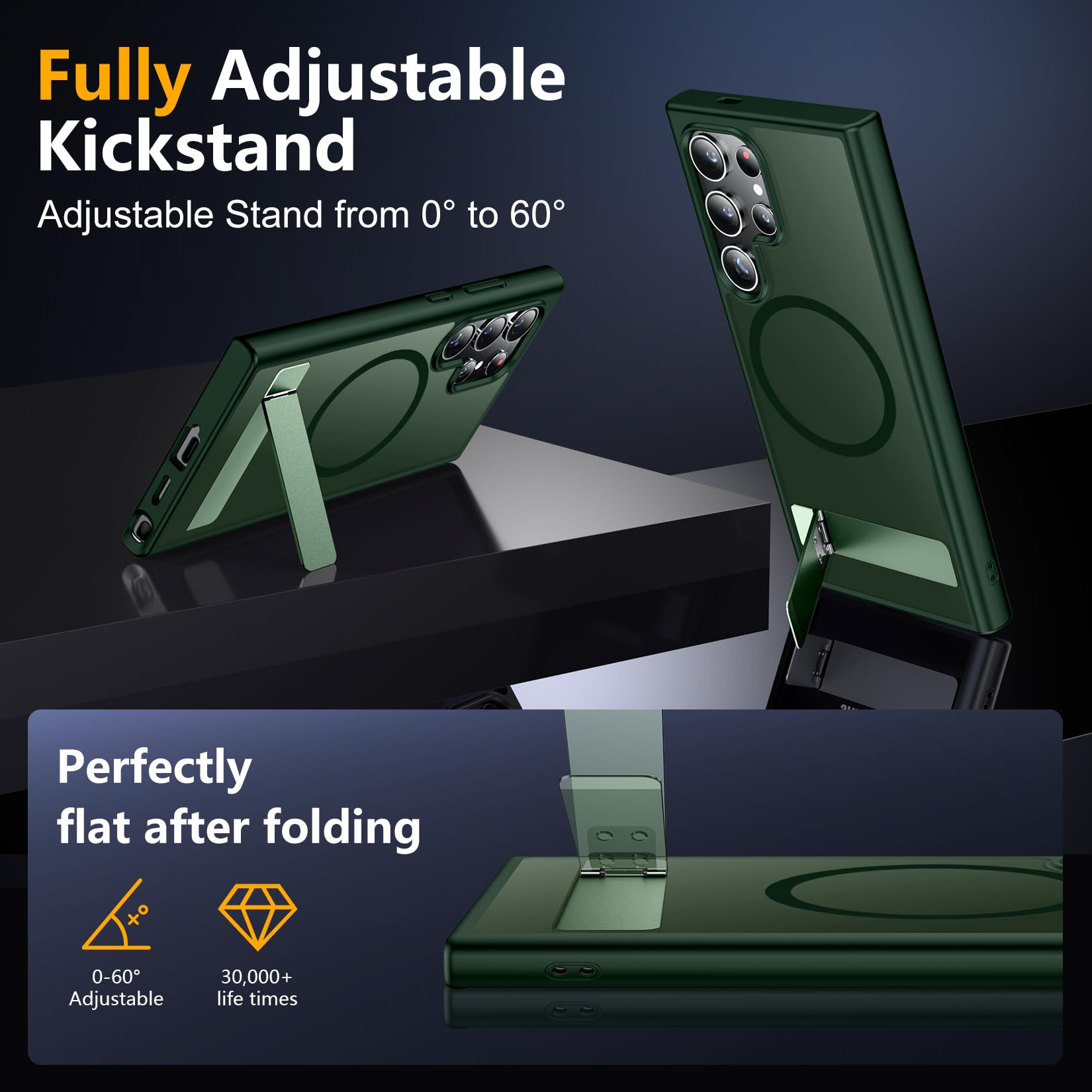 Foto 5 | Funda Magnética Spidercase Con Soporte Para Samsung Galaxy S24 Ult - Venta Internacional.