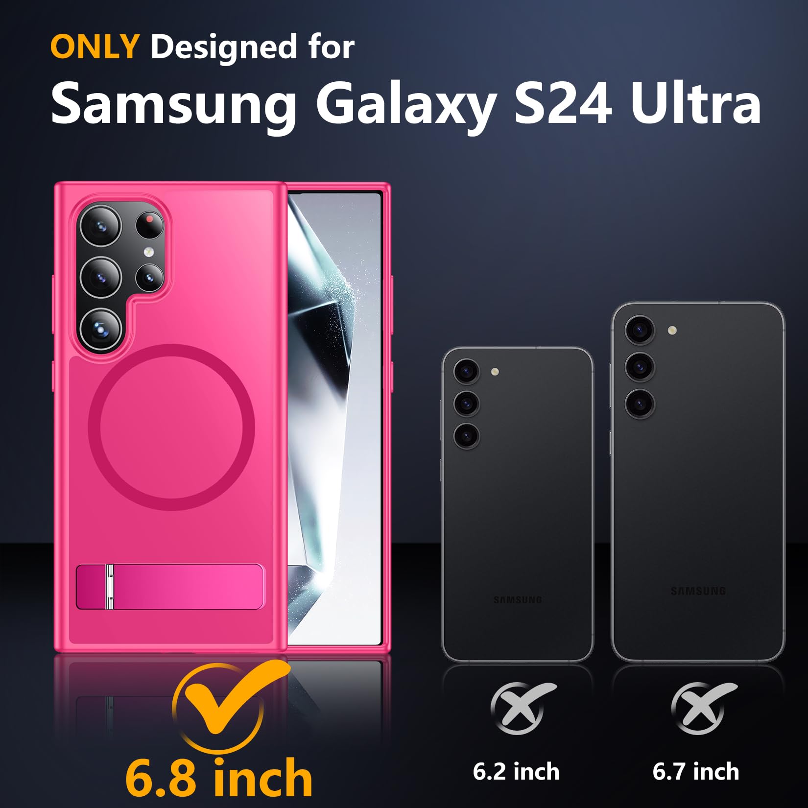 Foto 2 | Funda Magnética Spidercase Con Soporte Para Samsung Galaxy S24 Ult - Venta Internacional.