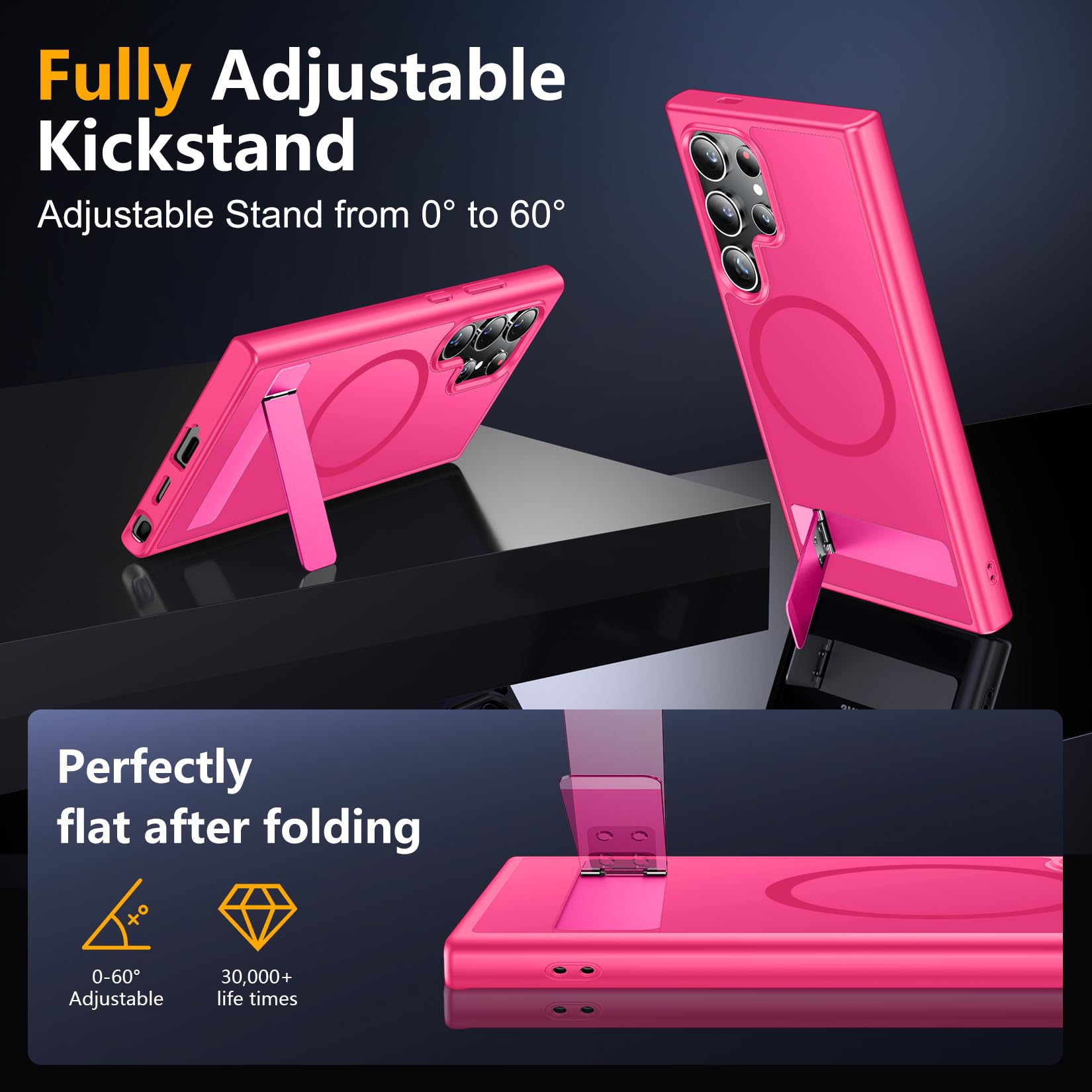 Foto 6 pulgar | Funda Magnética Spidercase Con Soporte Para Samsung Galaxy S24 Ult - Venta Internacional.