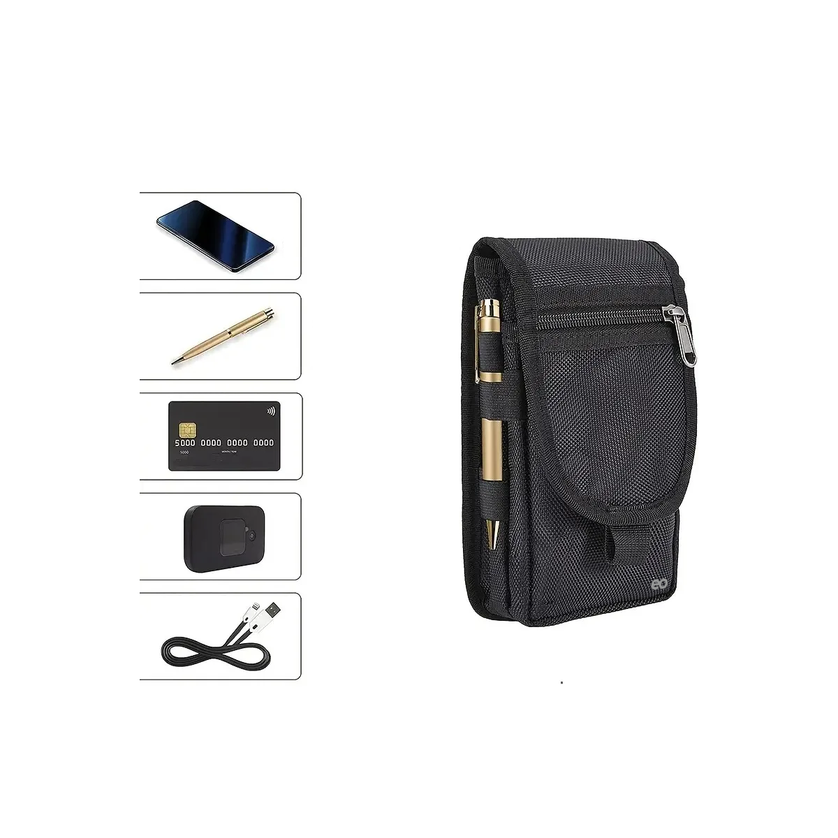 Foto 2 | Funda De Nailon Con Clip Para Cinturón Eo Safe Imports Esi-19387 Negro