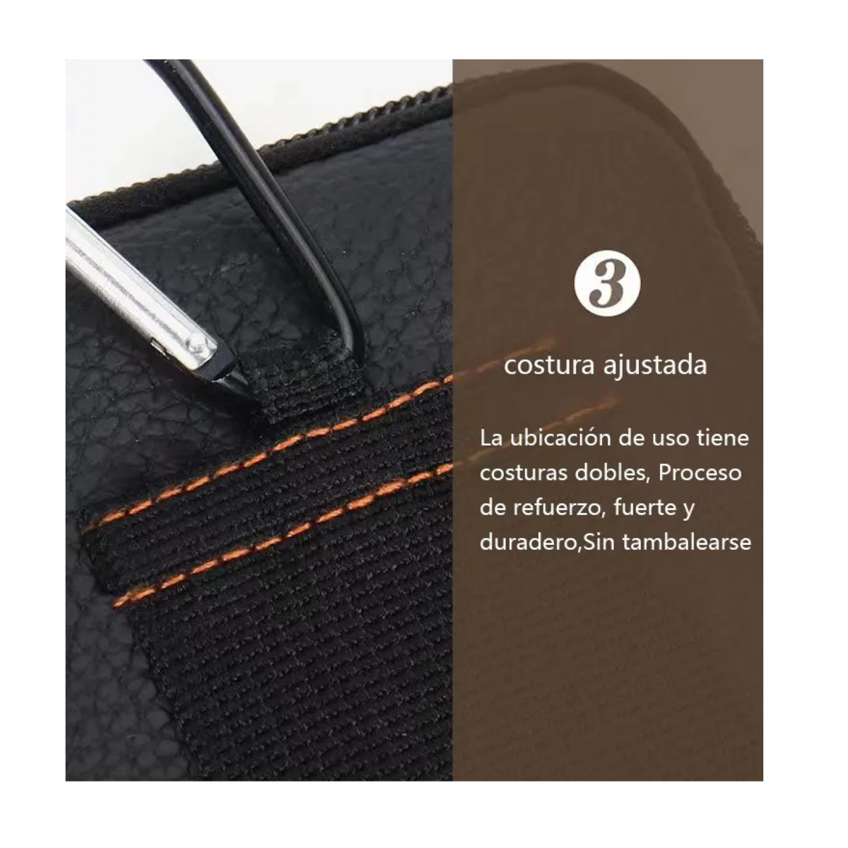 Foto 5 pulgar | Funda De Nailon Con Clip Para Cinturón Eo Safe Imports Esi-19388 Negro