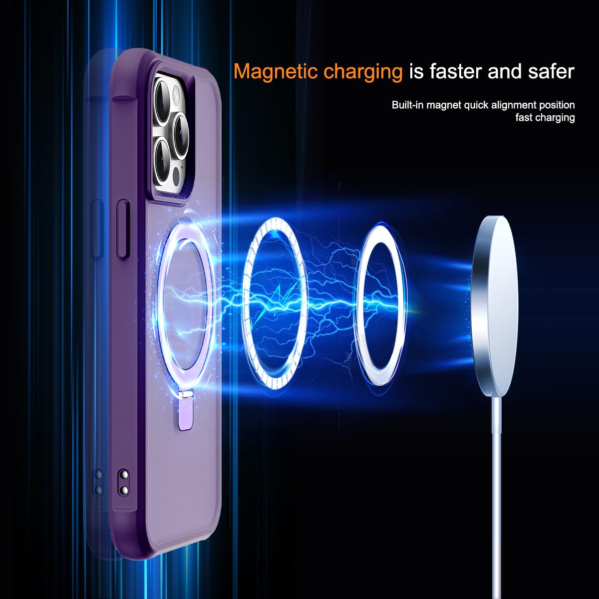 Foto 4 pulgar | Funda De Teléfono Sky-lmw Compatible Con Iphone 14 Pro Max, Color Morado - Venta Internacional.