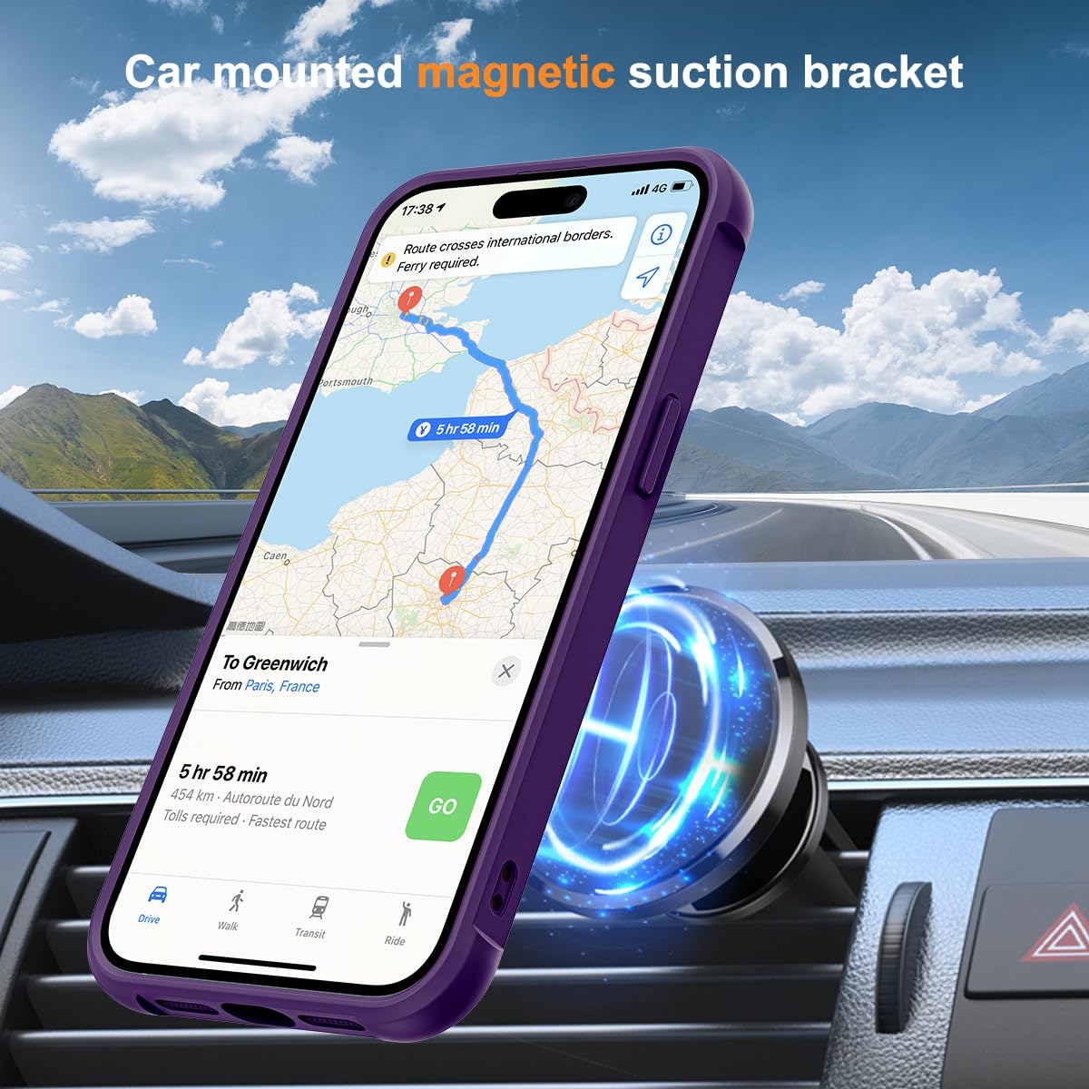 Foto 5 pulgar | Funda De Teléfono Sky-lmw Compatible Con Iphone 14 Pro Max, Color Morado - Venta Internacional.