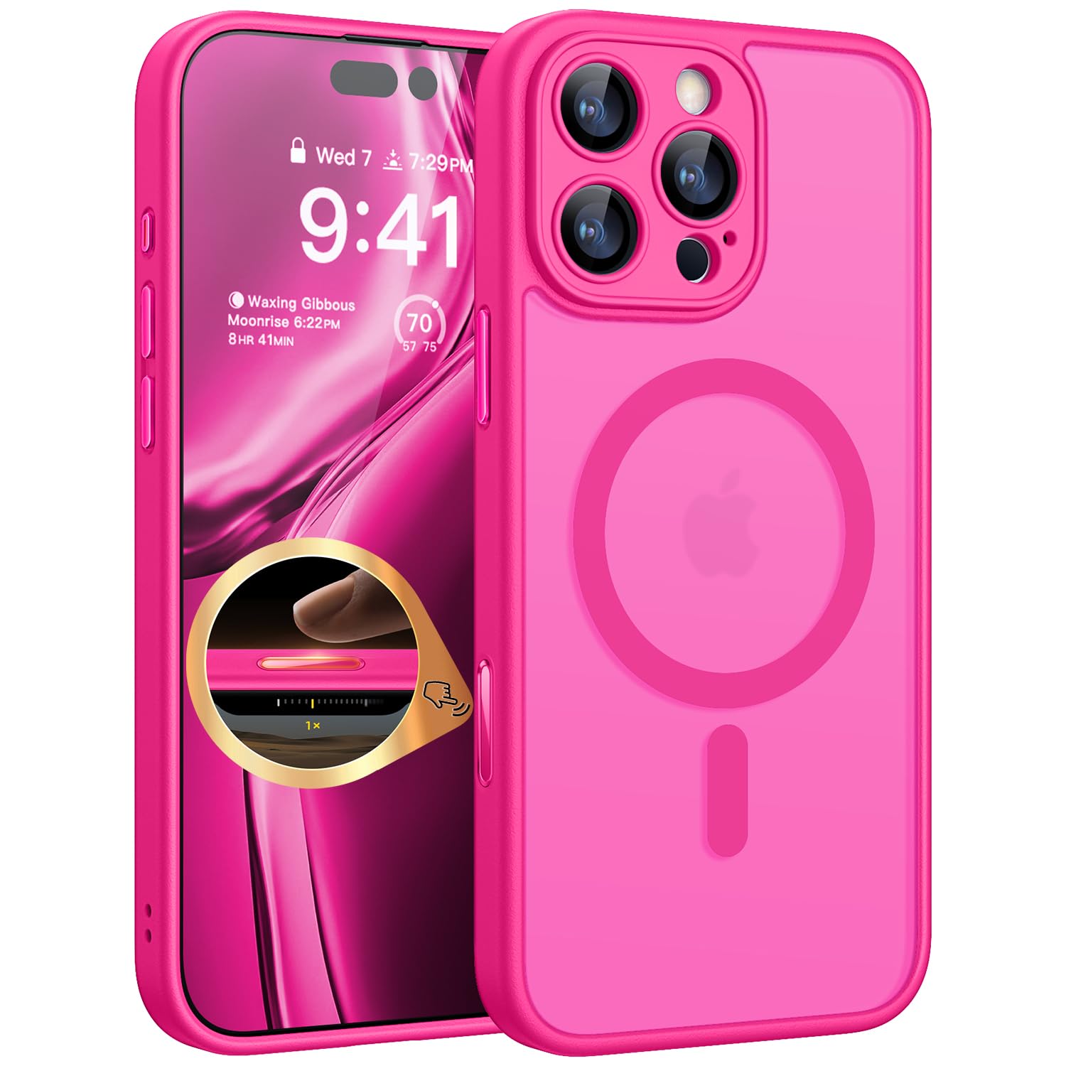 Foto 2 pulgar | Funda Magnética Canshn Compatible Con Iphone 16 Pro - Venta Internacional.