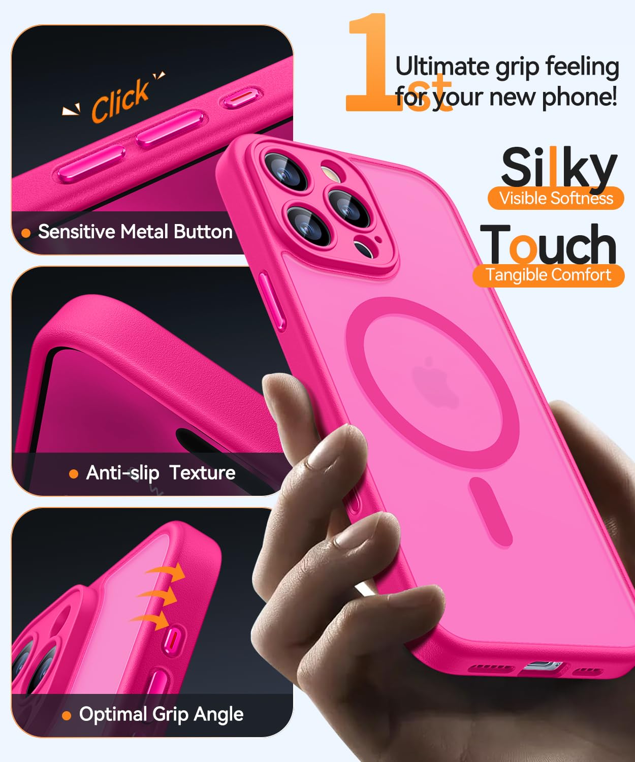 Foto 7 pulgar | Funda Magnética Canshn Compatible Con Iphone 16 Pro - Venta Internacional.