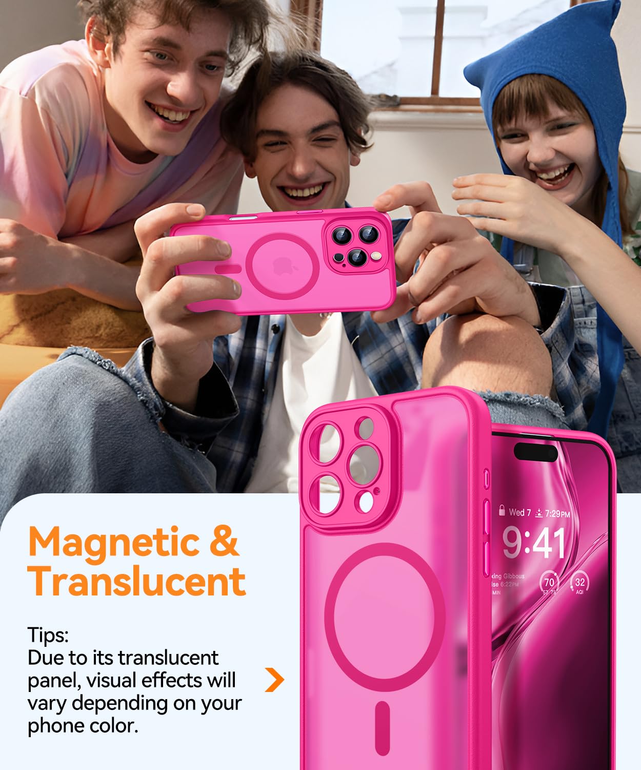 Foto 3 | Funda Magnética Canshn Compatible Con Iphone 16 Pro Max - Venta Internacional.