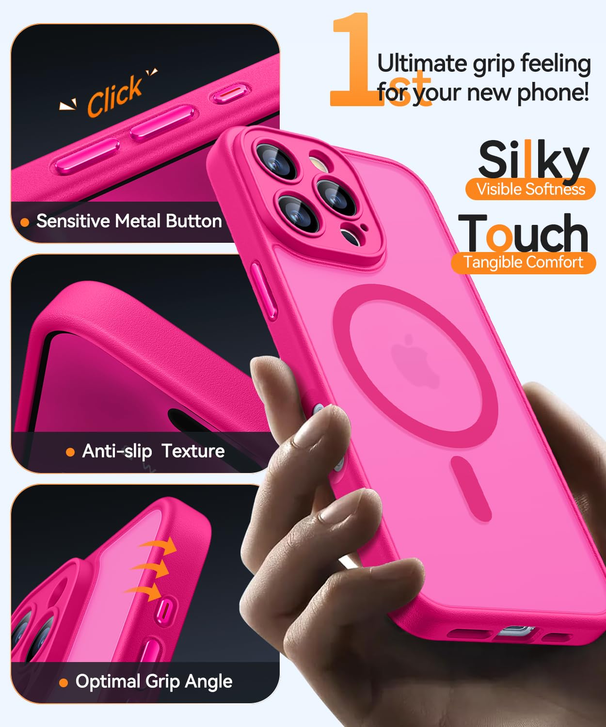 Foto 7 pulgar | Funda Magnética Canshn Compatible Con Iphone 16 Pro Max - Venta Internacional.