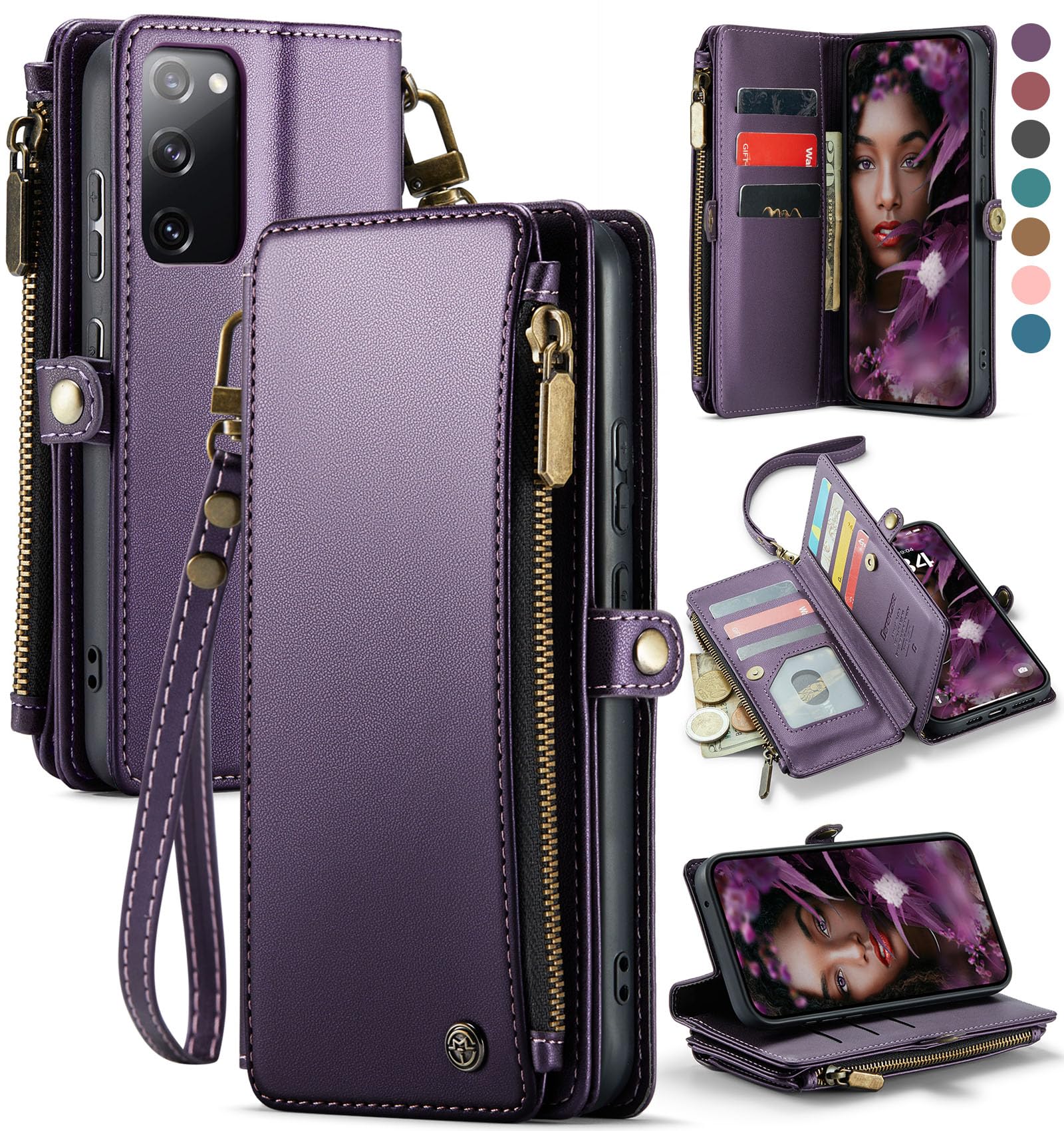Foto 1 | Funda Para Teléfono Wallet Defense Para Samsung Galaxy S20 Fe 5g Pu - Venta Internacional.
