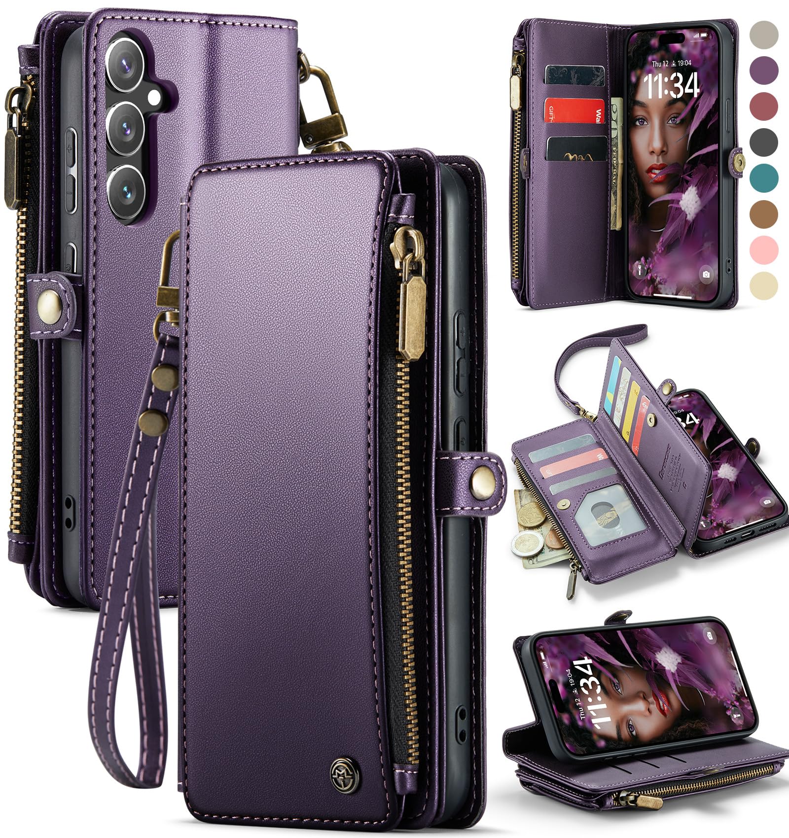 Foto 2 pulgar | Funda De Teléfono Wallet Defcase Compatible Con Samsung Galaxy S24 Plus - Venta Internacional.