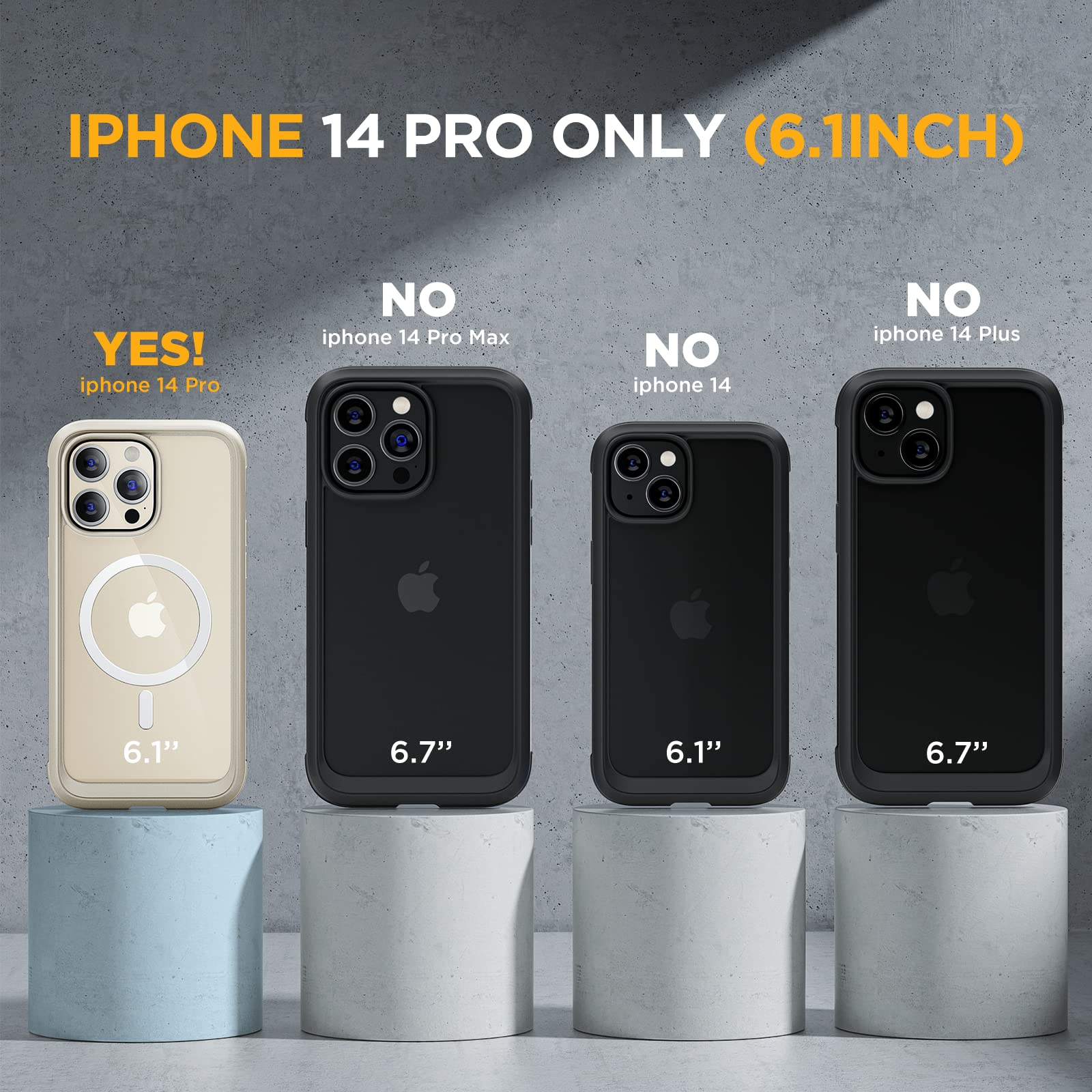 Foto 2 | Funda Miracase De Cuerpo Completo Para Iphone 14 Pro Magnetic - Venta Internacional.