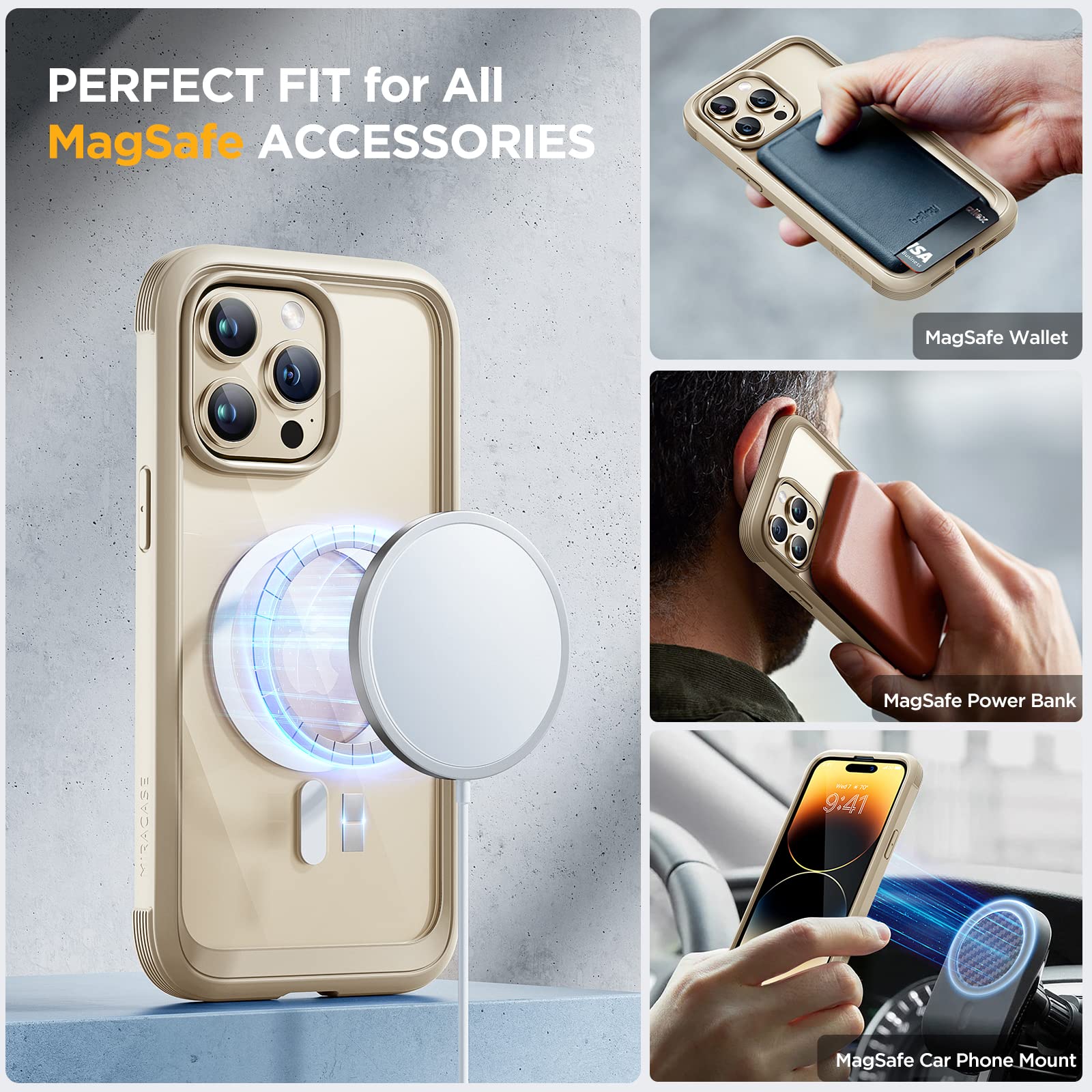 Foto 5 | Funda Miracase De Cuerpo Completo Para Iphone 14 Pro Magnetic - Venta Internacional.