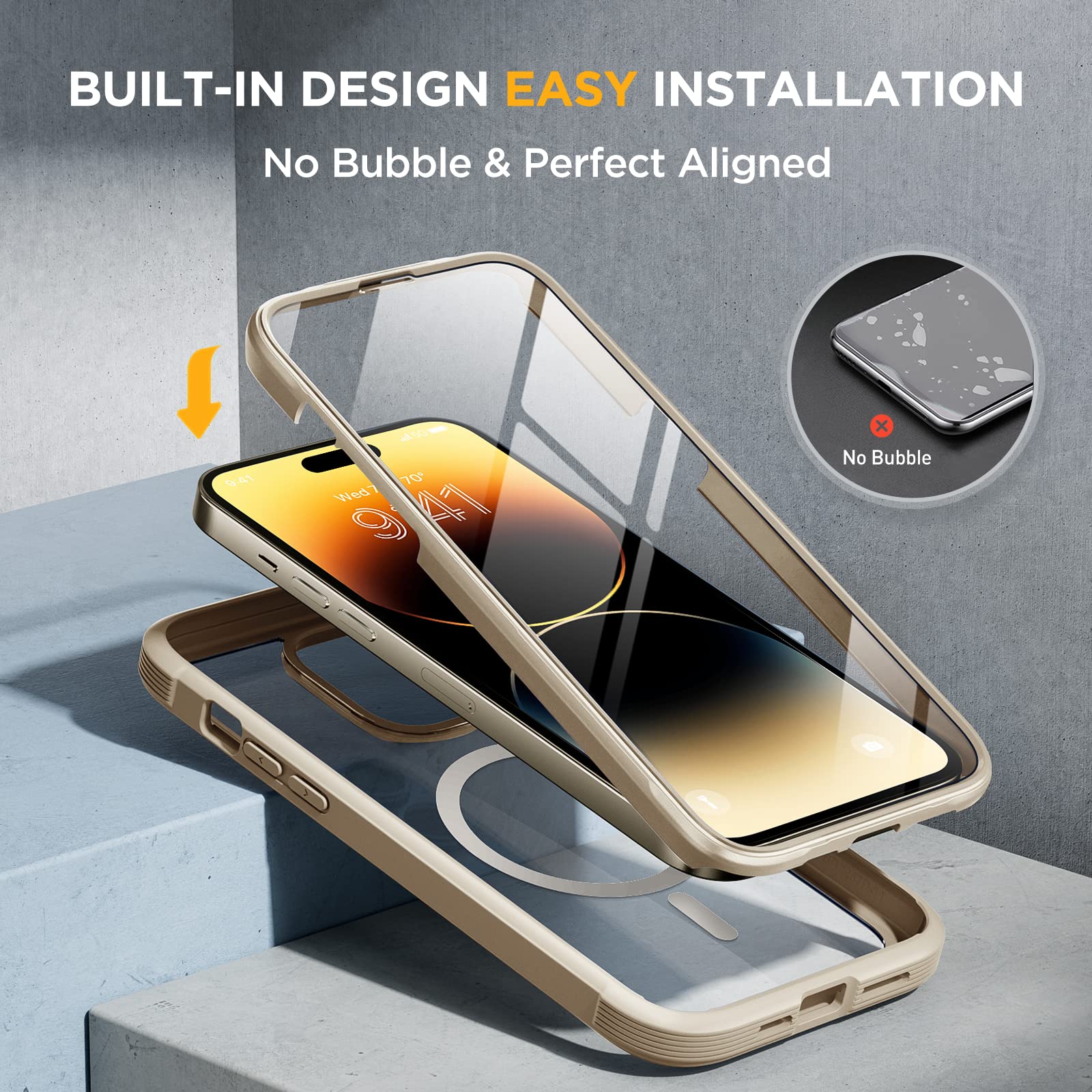 Foto 7 pulgar | Funda Miracase De Cuerpo Completo Para Iphone 14 Pro Magnetic - Venta Internacional.