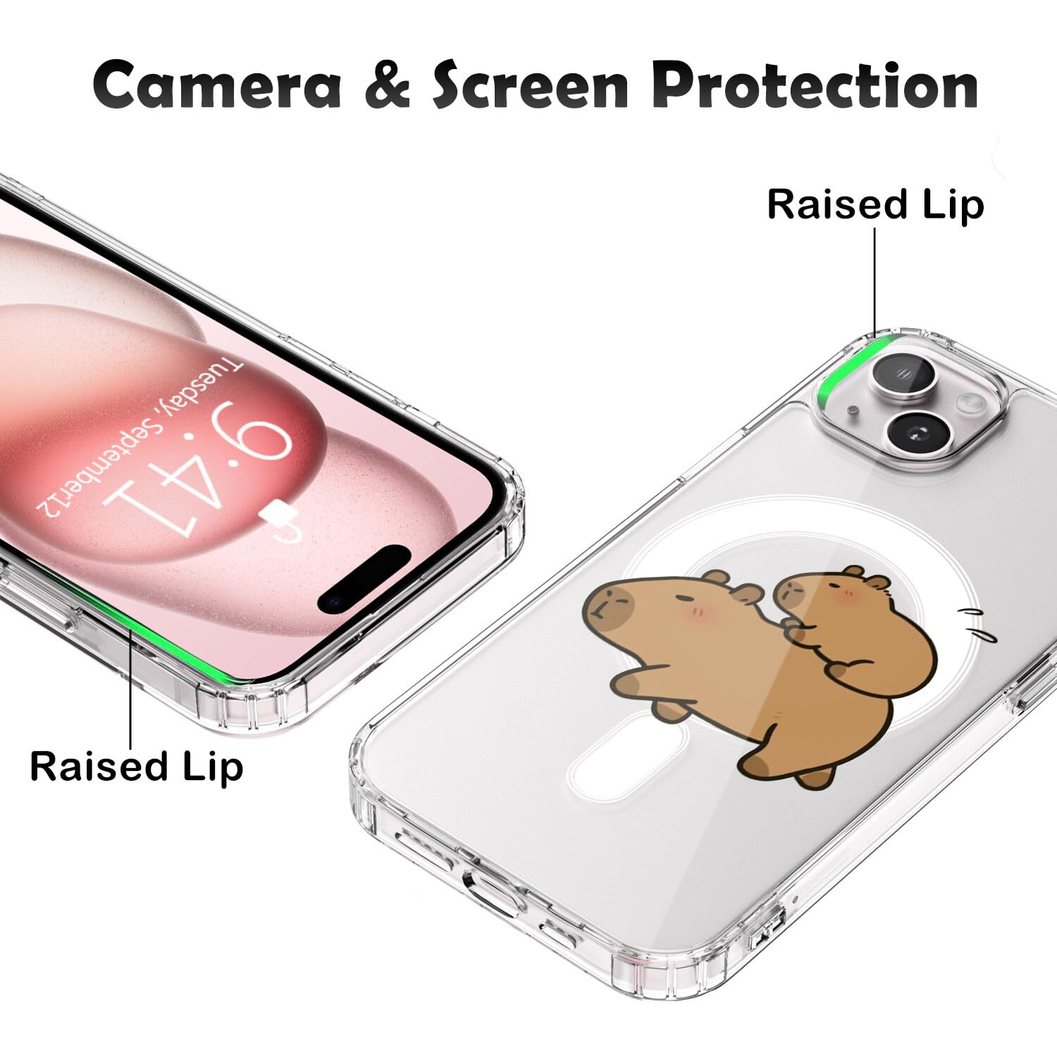 Foto 5 pulgar | Funda De Teléfono Luminousguard Para Iphone 14 Plus Con Magsafe Capybara - Venta Internacional.