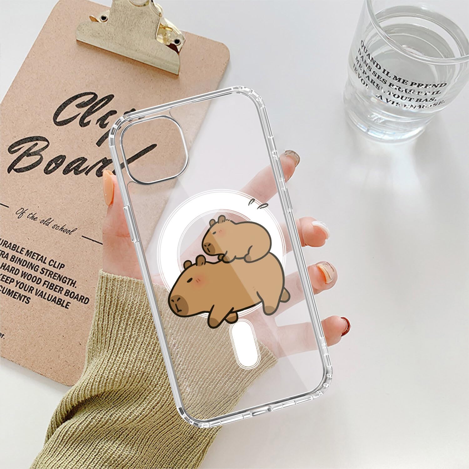Foto 7 pulgar | Funda De Teléfono Luminousguard Para Iphone 14 Plus Con Magsafe Capybara - Venta Internacional.