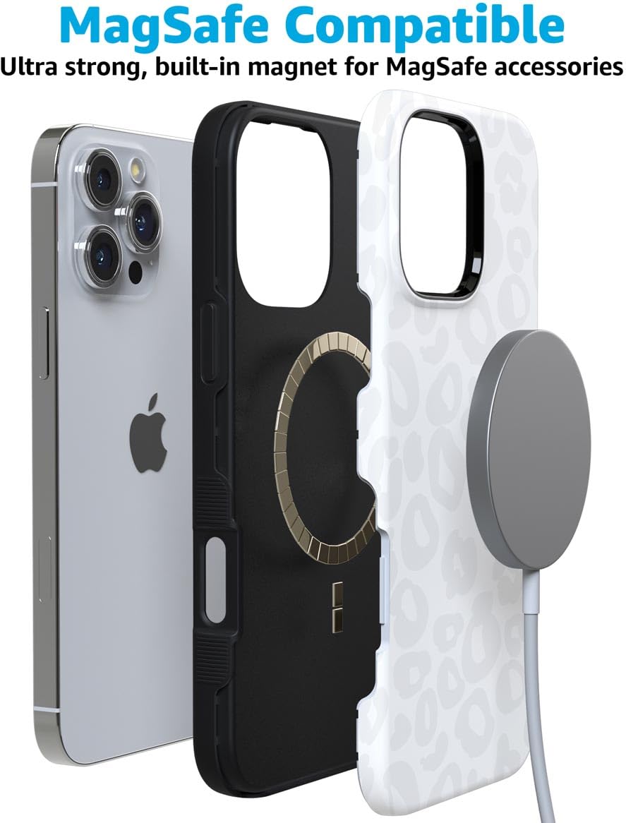 Foto 8 pulgar | Funda De Teléfono Casely Into The Wild White Snow Leopard Para Iphone 16 Pro Max - Venta Internacional.