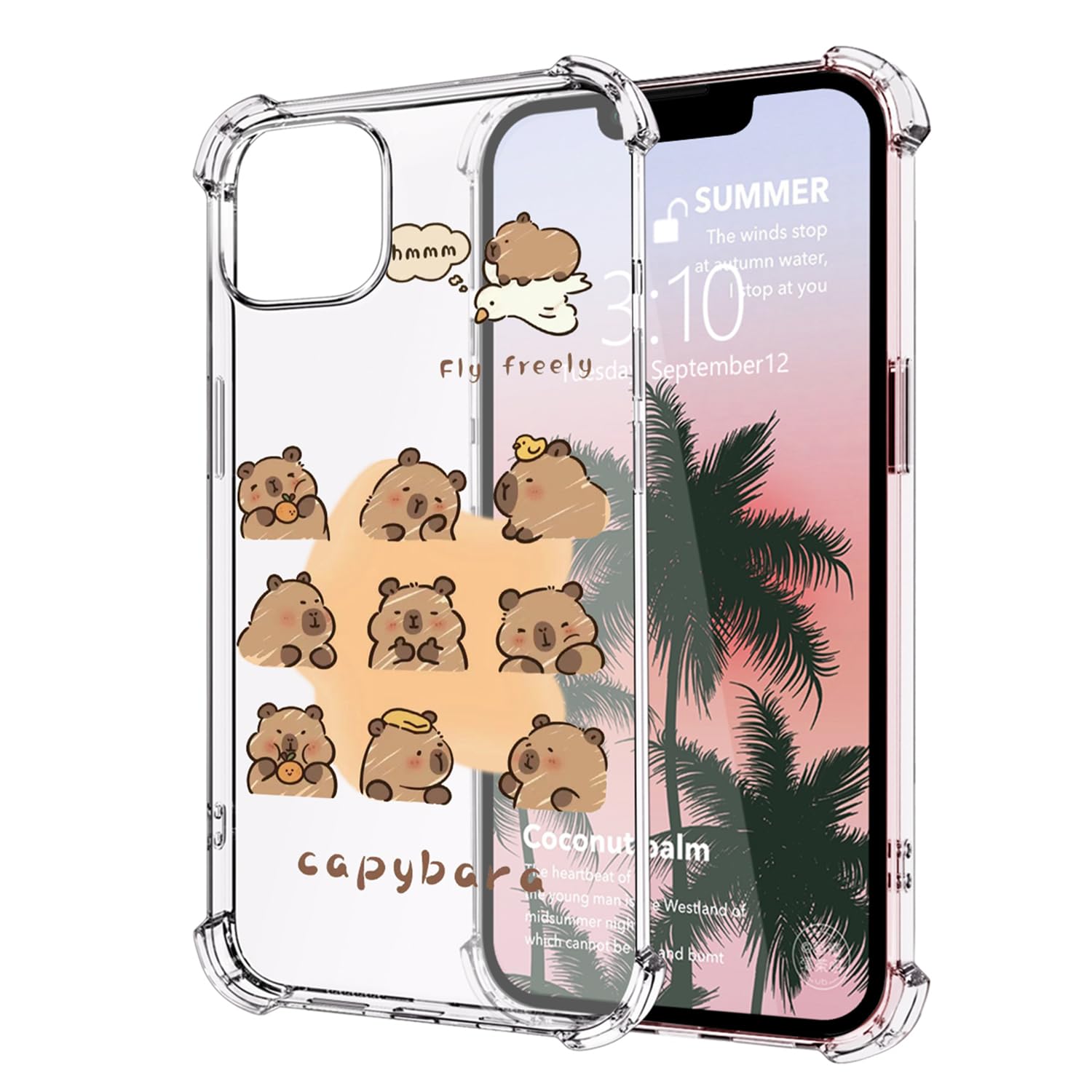 Funda De Teléfono Luminousguard Para Iphone 15 Cute Kawaii Capybara - Venta Internacional.