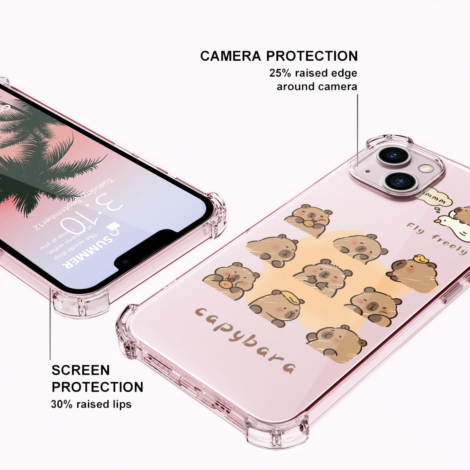 Foto 5 | Funda De Teléfono Luminousguard Para Iphone 15 Cute Kawaii Capybara - Venta Internacional.