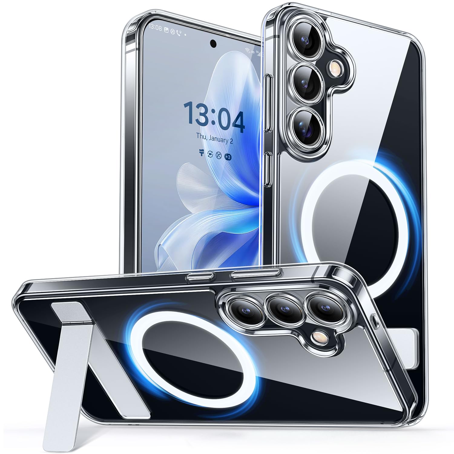 Funda De Teléfono Canshn Para Samsung Galaxy S25 Plus Con Soporte - Venta Internacional.