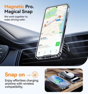 Foto 4 | Funda De Teléfono Canshn Para Samsung Galaxy S25 Plus Con Soporte - Venta Internacional.