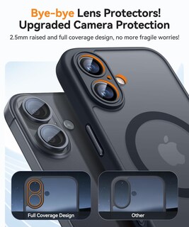 Foto 3 | Funda Magnética Canshn Para Iphone 16 De 6.1 Pulgadas Con Magsafe, Color Negro - Venta Internacional.